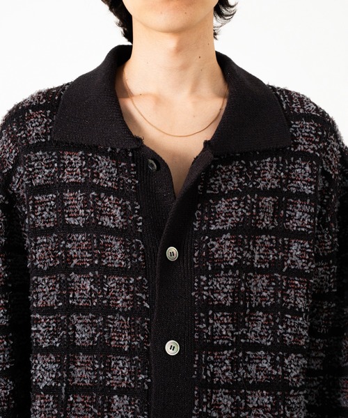 Camphor wood セーター ニット RAME TWEED KNIT L/S SHIRT / ラメ