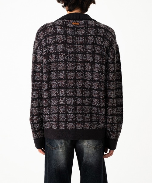 Camphor wood セーター ニット RAME TWEED KNIT L/S SHIRT / ラメ