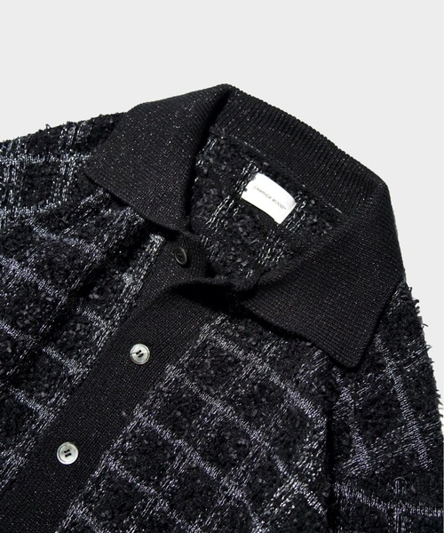 Camphor wood セーター ニット RAME TWEED KNIT L/S SHIRT / ラメ