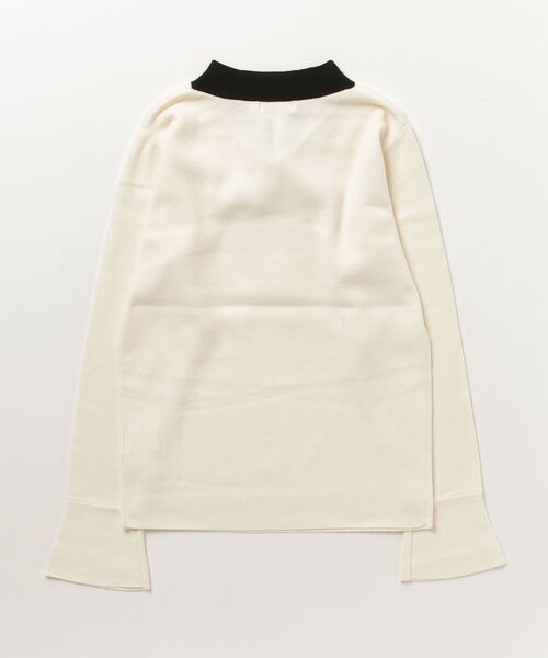 「ASTORIA ODIER」 長袖ニット MEDIUM ホワイト×ブラック レディース_画像2
