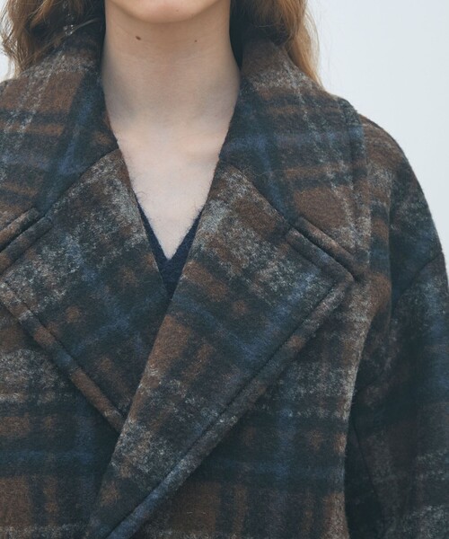 MACPHEE（マカフィー） コート アウター ボンディングチェック ダブル