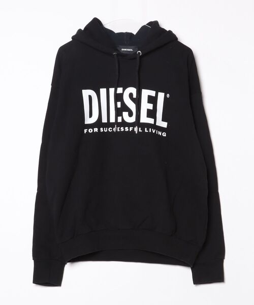 DIESEL（ディーゼル） プルオーバーパーカー MEDIUM ブラック メンズ