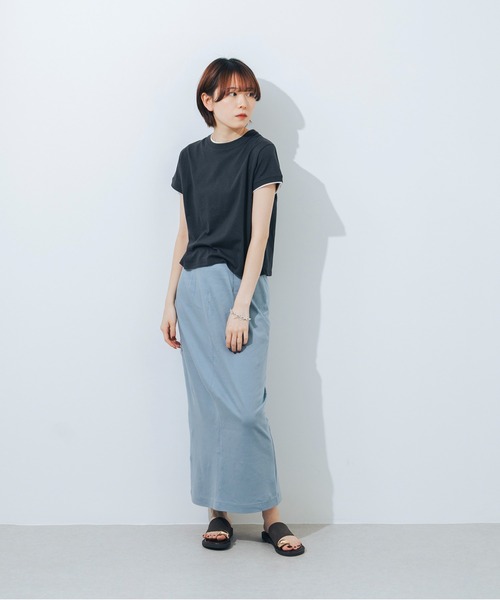 サンダル 「軽量・クッション入り」メタルリングフラットトングサンダル JA5964 レディースの画像