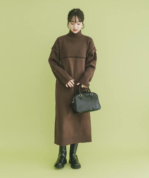 美品✨希少✨アーツアンドサイエンス　ニットワンピース　タートルネック　日本製 ITEMS URBANRESEARCH（アイテムズ アーバンリサーチ） ワンピース