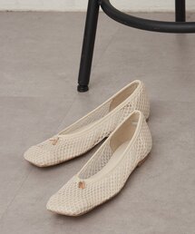 2.718 バレエシューズ パンプス 「2.718」メッシュフラットシューズ