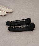 バレエシューズ パンプス 「2.718」メッシ...の詳細画像3