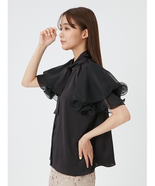 FRAY I.D（フレイ・アイディー） 半袖ブラウス ONE SIZE パープル