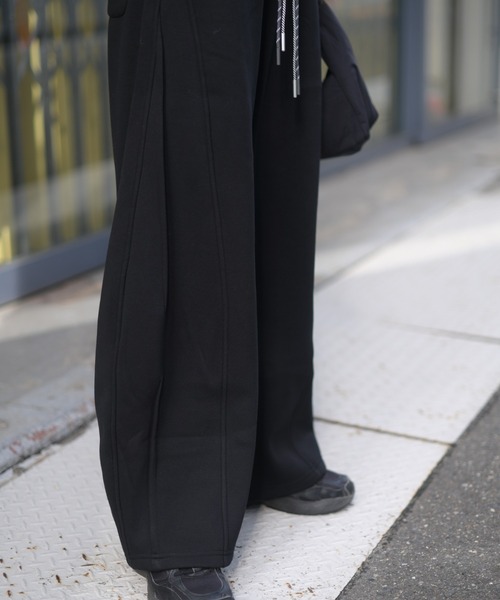 スウェットパンツ ジャージ ダブルコード裏起毛カーブスウェットPT レディース_22