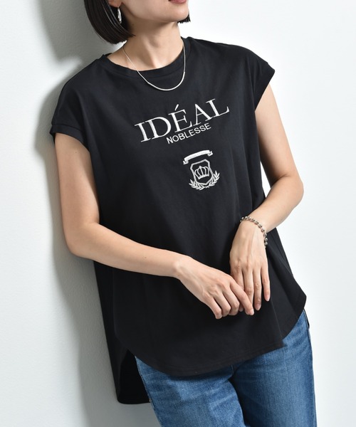 「INTERPLANET」 半袖Tシャツ FREE グレー レディース_画像2
