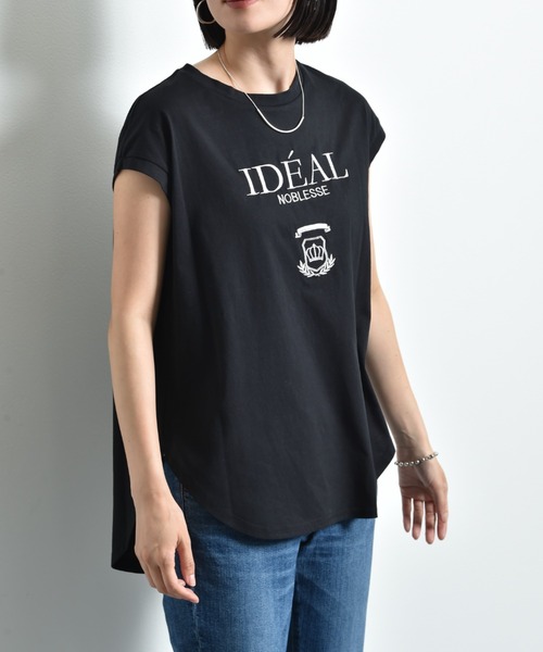 「INTERPLANET」 半袖Tシャツ FREE グレー レディース_画像3