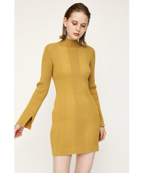 「SLY」 ニットワンピース 1 ベージュ レディース_画像9