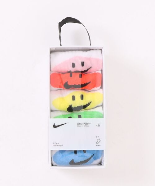 JUGLANS（ユグランス） 靴下 「NIKE」NHN INFANT 6PK NIKE SMILEY ANK