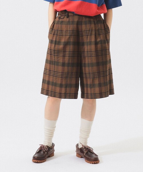 BEAMS BOY（ビームス ボーイ） ワイドパンツ パンツ マドラス チェック
