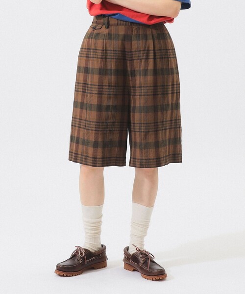 BEAMS BOY（ビームス ボーイ） ワイドパンツ パンツ マドラス チェック