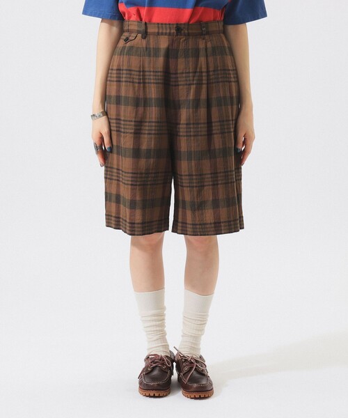 BEAMS BOY（ビームス ボーイ） ワイドパンツ パンツ マドラス チェック