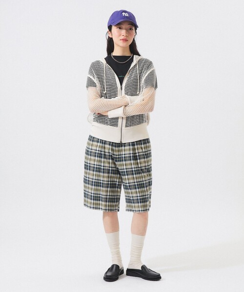 BEAMS BOY（ビームス ボーイ） ワイドパンツ パンツ マドラス チェック