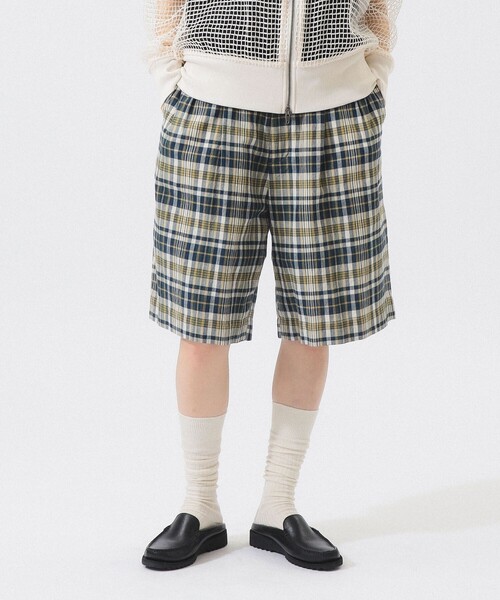 BEAMS BOY（ビームス ボーイ） ワイドパンツ パンツ マドラス チェック