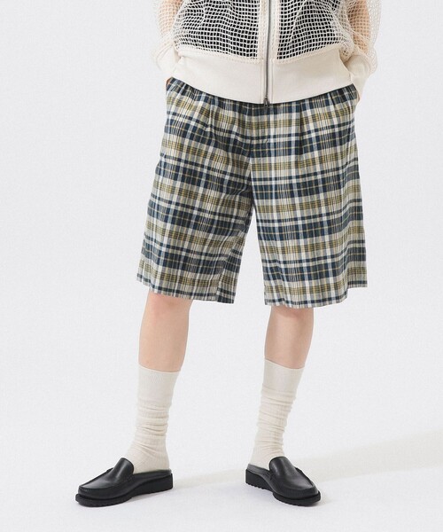 BEAMS BOY（ビームス ボーイ） ワイドパンツ パンツ マドラス チェック