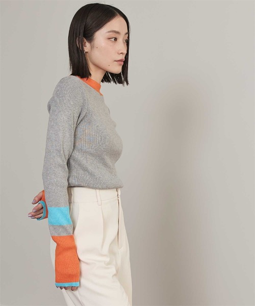 「miette」 長袖ニット FREE ベージュ レディース_画像8