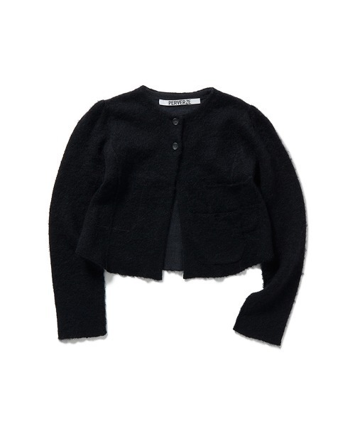 「PERVERZE」 ニットカーディガン FREE グレー レディース_画像3