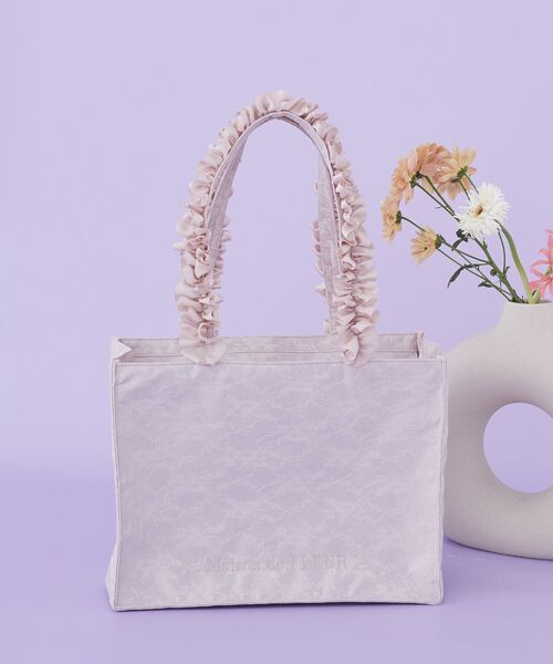 Maison de FLEUR（メゾンドフルール） トートバッグ レースフリル