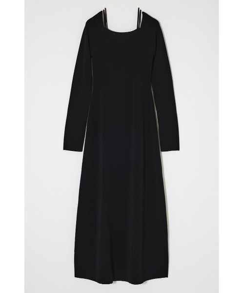 MOUSSY（マウジー） ワンピース 「26年SS新作」OPEN NECK KNIT LONG