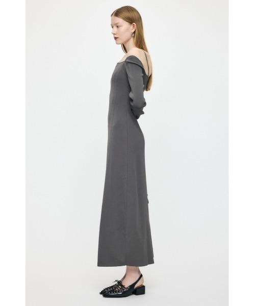MOUSSY（マウジー） ワンピース 「26年SS新作」OPEN NECK KNIT LONG