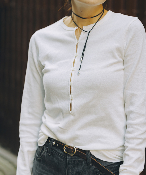 ジャーナルスタンダード　fedit ヘンプコットンフライスヘンリー　美品 JOURNAL STANDARD（ジャーナルスタンダード） tシャツ 「WEB限定追加2
