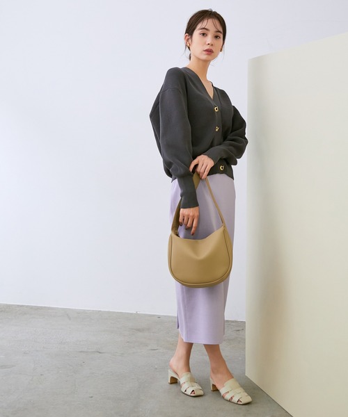 「ROPE'」 カーディガン 38 チャコールグレー レディース_画像2