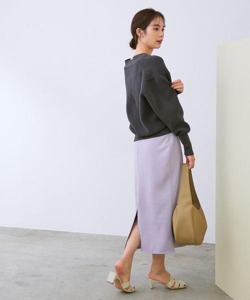 「ROPE'」 カーディガン 38 チャコールグレー レディース_画像4