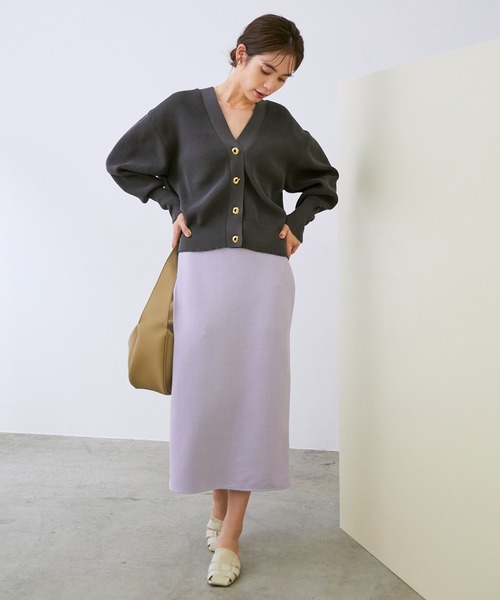 「ROPE'」 カーディガン 38 チャコールグレー レディース_画像8