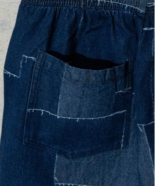 「JOHN'S CLOSET」 「HALHAM」デニムハーフパンツ LARGE ブルー メンズ_画像4