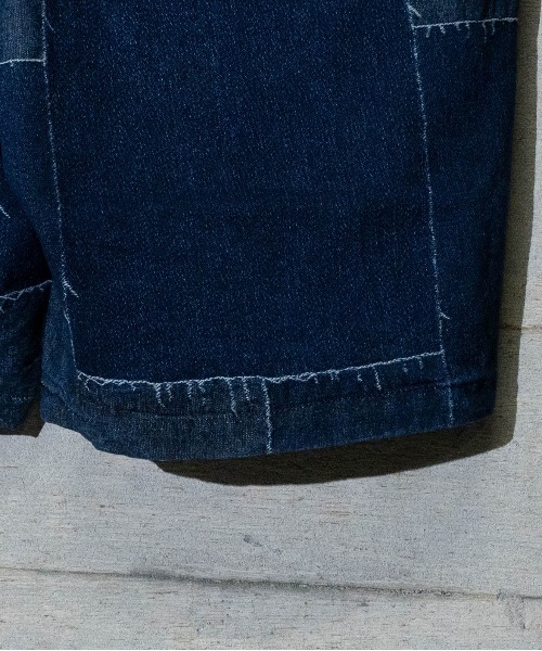 「JOHN'S CLOSET」 「HALHAM」デニムハーフパンツ LARGE ブルー メンズ_画像5