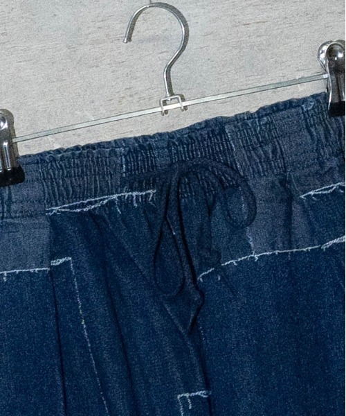 「JOHN'S CLOSET」 「HALHAM」デニムハーフパンツ LARGE ブルー メンズ_画像6