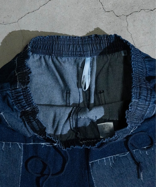 「JOHN'S CLOSET」 「HALHAM」デニムハーフパンツ LARGE ブルー メンズ_画像8