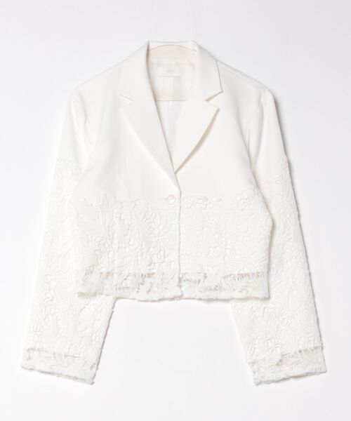 「HARE」 テーラードジャケット FREE ホワイト レディース_画像2