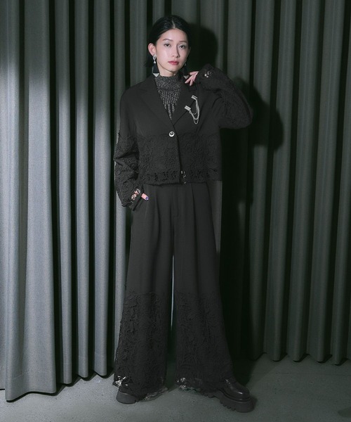 「HARE」 テーラードジャケット FREE ホワイト レディース_画像3