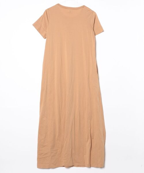 「U by SPICK&SPAN」 半袖ワンピース 38 ベージュ レディース_画像2
