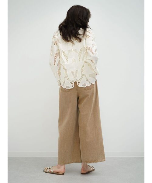 コート アウター Floral lace blouse レディース
