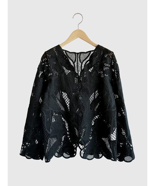 コート アウター Floral lace blouse レディース