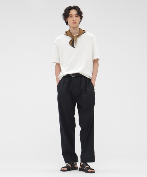 パンツ LINEN WOOL SILK PLAINWEAVE メンズの画像