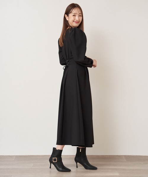 「NOELA」 長袖ワンピース S ブラック レディース_画像3