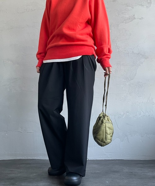 「JEANS FACTORY Clothes」 イージーパンツ F グリーン レディース_画像2
