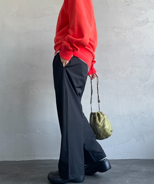 「JEANS FACTORY Clothes」 イージーパンツ F グリーン レディース_画像3