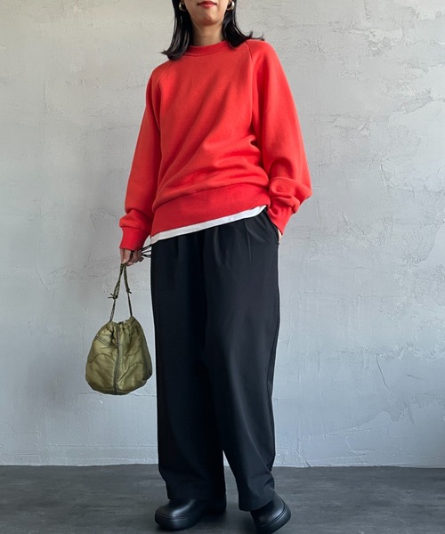 「JEANS FACTORY Clothes」 イージーパンツ F グリーン レディース_画像6