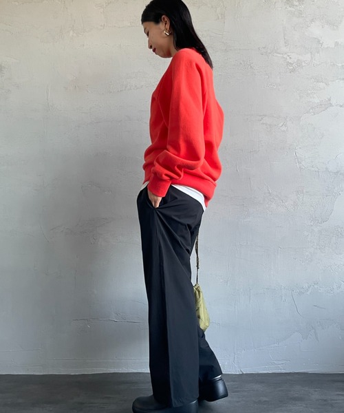 「JEANS FACTORY Clothes」 イージーパンツ F グリーン レディース_画像7