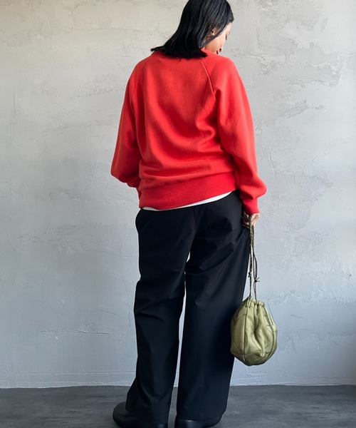 「JEANS FACTORY Clothes」 イージーパンツ F グリーン レディース_画像8