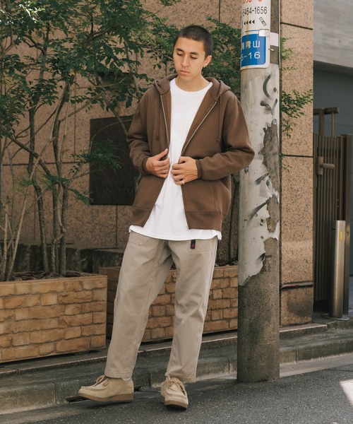 「United Athle」 ジップアップパーカー M アッシュ メンズ_画像8
