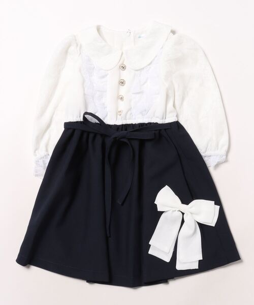 「Catherine Cottage」 「KIDS」ドッキングワンピース 110 ライラック キッズ_画像3