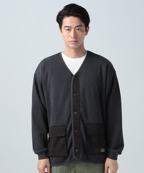 「BAYFLOW」 カーディガン LARGE チャコール メンズ_画像5